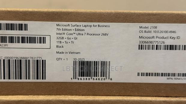 New Laptop Microsoft Surface Laptop 7 32GB Intel SSD 1T photo 2