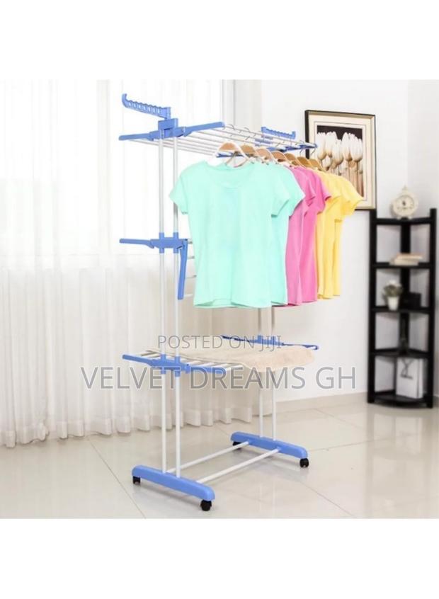 3-Layer Foldable Portable Practical Clothes Drying Rack photo 3