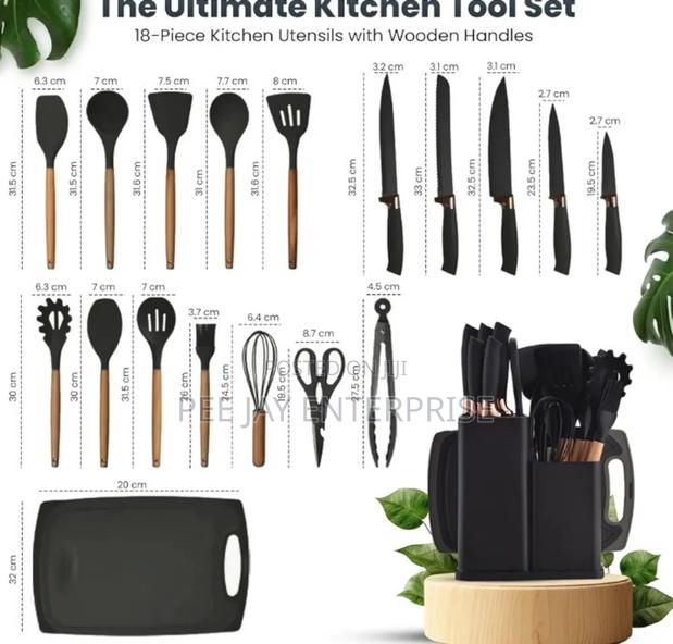 Silicone Kitchenware Utensil Set. photo 2