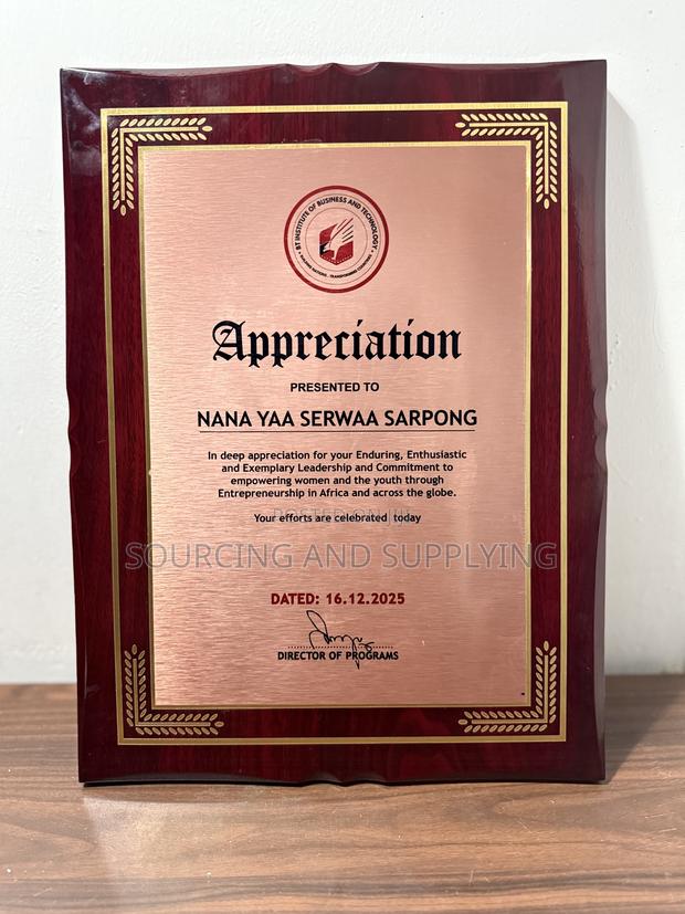 Wooden Plaque Award