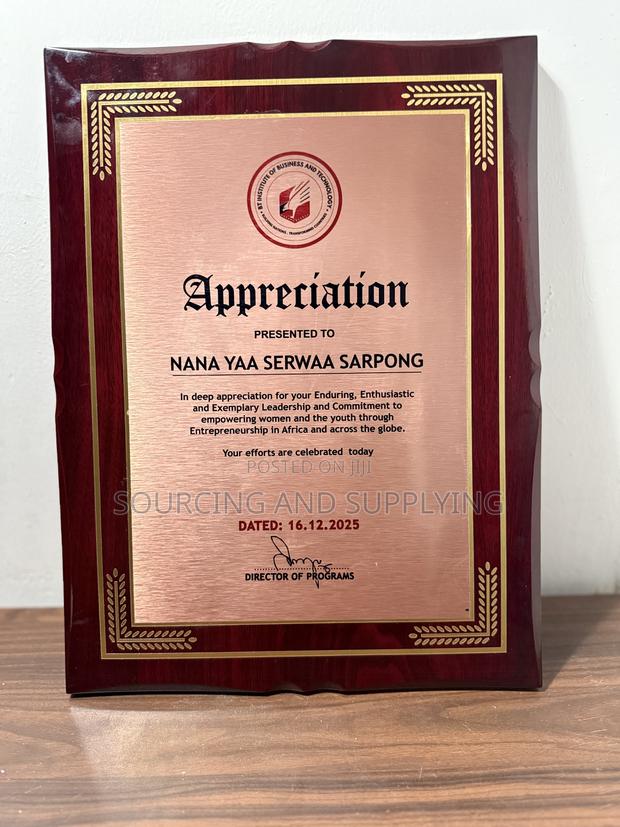 Wooden Plaque Award photo 2