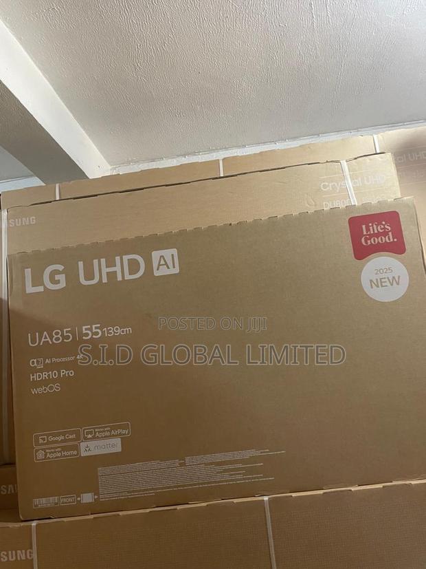 Slim Design 55" Lg Ua85 Tv Offering Premium Visuals And Smart Features