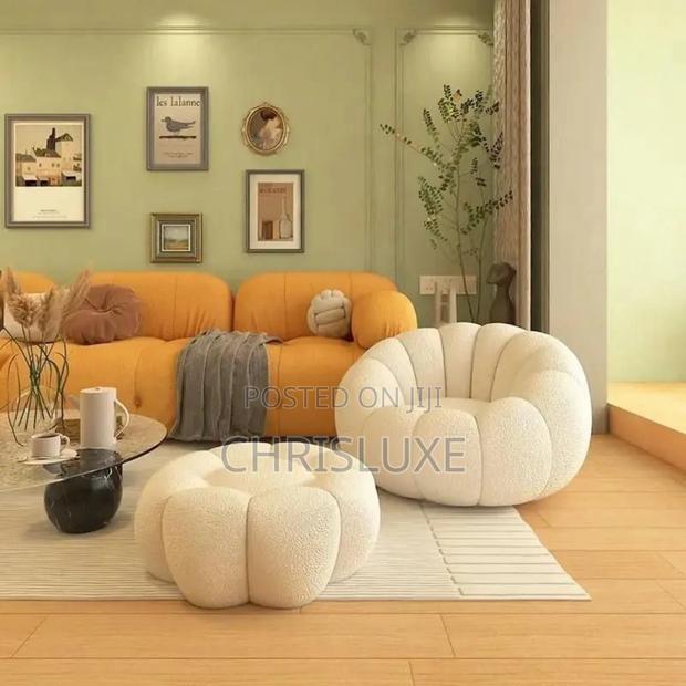 Fluffy Chair With Leg Rest photo 4