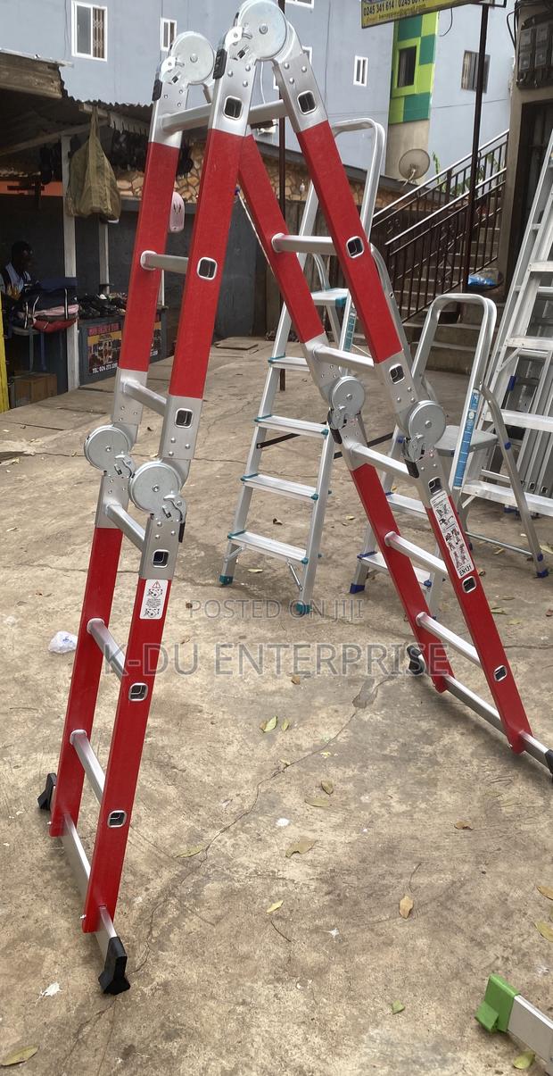 Fiberglass Folding Ladder 4x3 photo 3