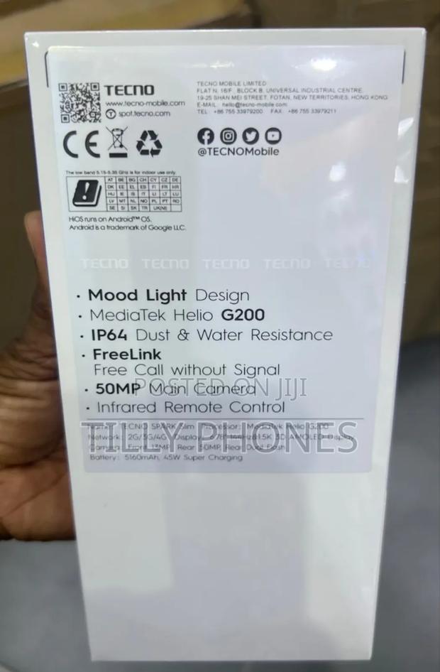 New Tecno Spark Slim 256 GB White photo 2