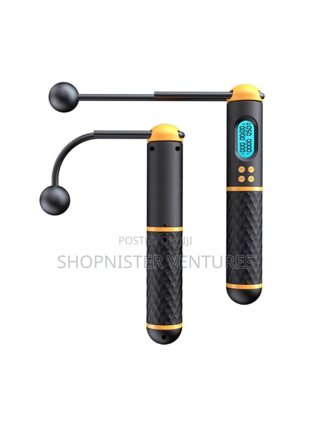2-in-1 3m Digital Cordless Skipping Rope Counter With Non-Slip Handle