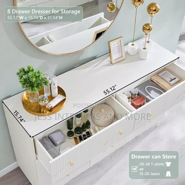 8 Drawer Dresser (Fluted) photo 2