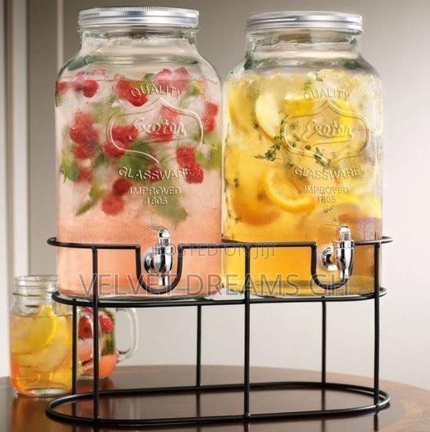 8+8l Double Glass Dispenser Cold Drinks Juice Server photo 2