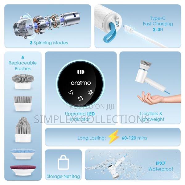 Oraimo Ultra Cleaner Scrubber Cordless Electric Spin Brush photo 3