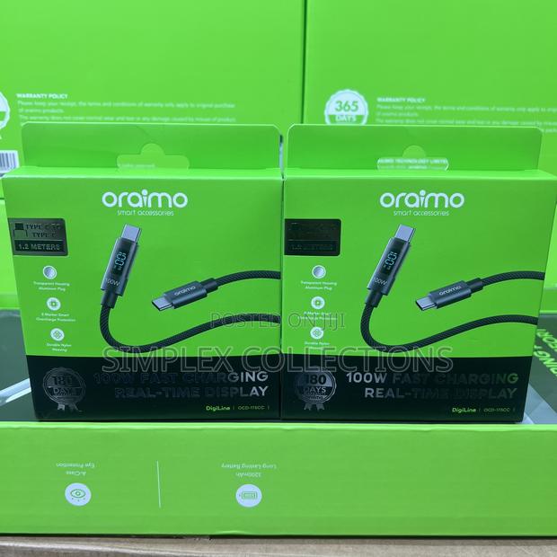 Oraimo Digiline 100w Type-C to Type-C Data Cable photo 2