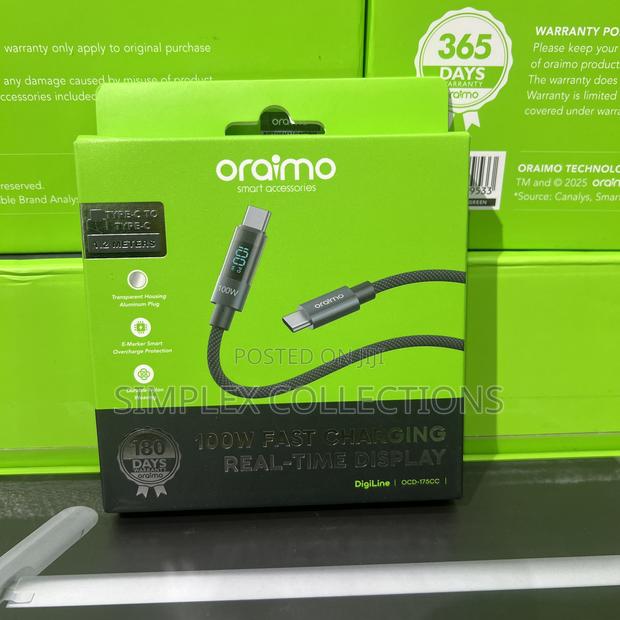 Oraimo Digiline 100w Type-C to Type-C Data Cable photo 3