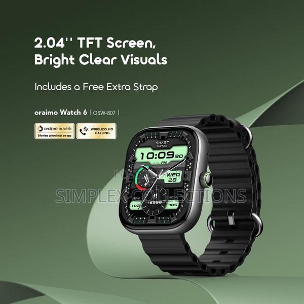 Oraimo Watch 6 2.04" TFT Ip68 Smart Watch photo 4