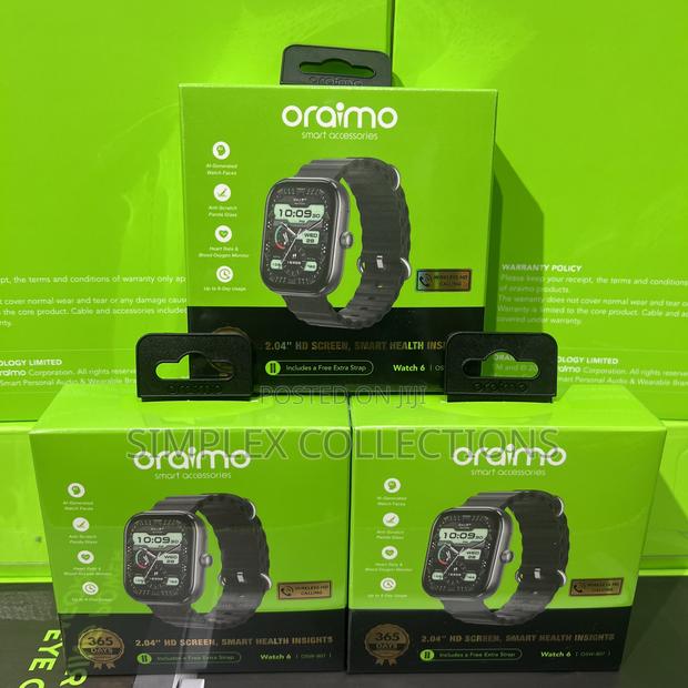 Oraimo Watch 6 2.04" TFT Ip68 Smart Watch