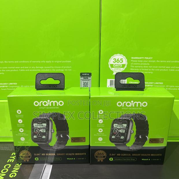 Oraimo Watch 6 2.04" TFT Ip68 Smart Watch photo 5