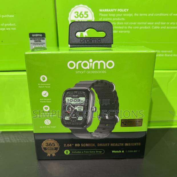 Oraimo Watch 6 2.04" TFT Ip68 Smart Watch photo 3
