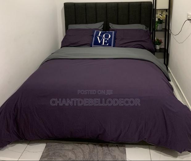 Premium 7 In 1 King Size Purple And Grey Removable Duvet Set photo 2