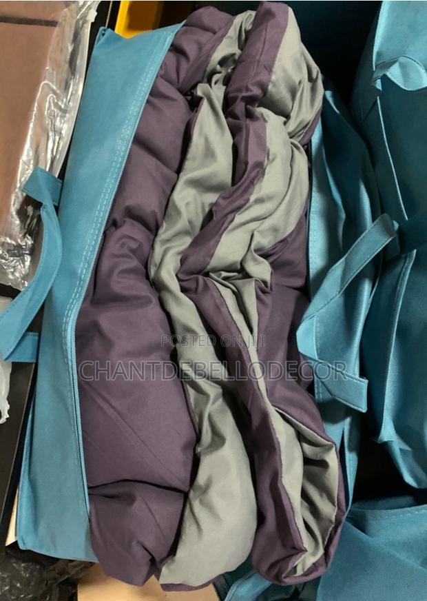 Premium 7 In 1 King Size Purple And Grey Removable Duvet Set photo 4