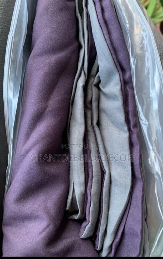 Premium 7 In 1 King Size Purple And Grey Removable Duvet Set photo 6