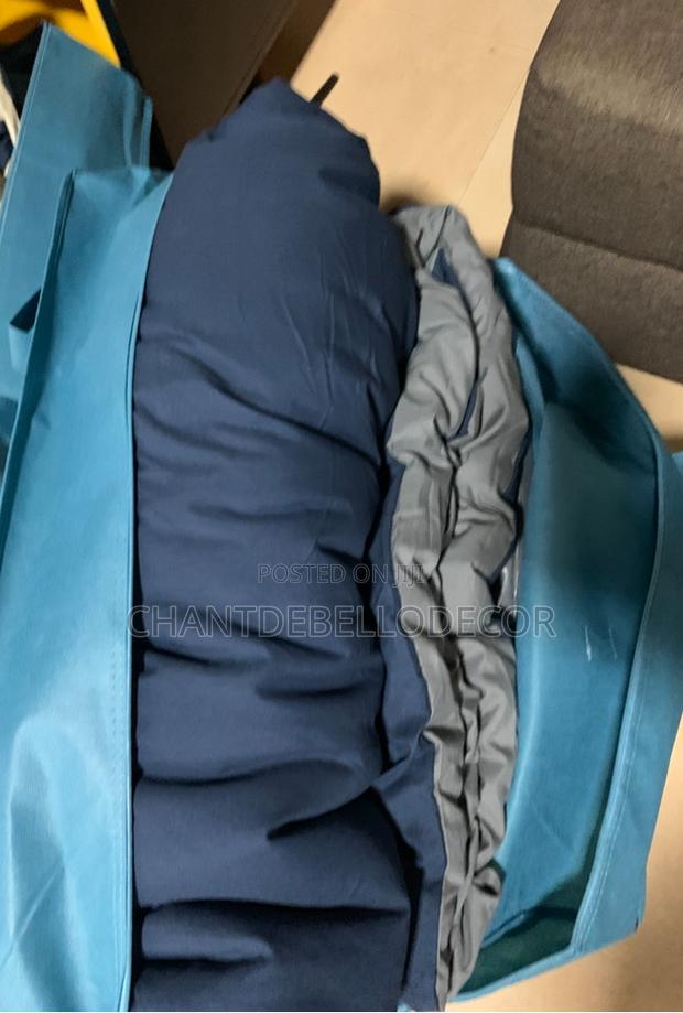 7 In 1 Navy Blue And Dark Grey Removable King Size Duvet Set photo 3