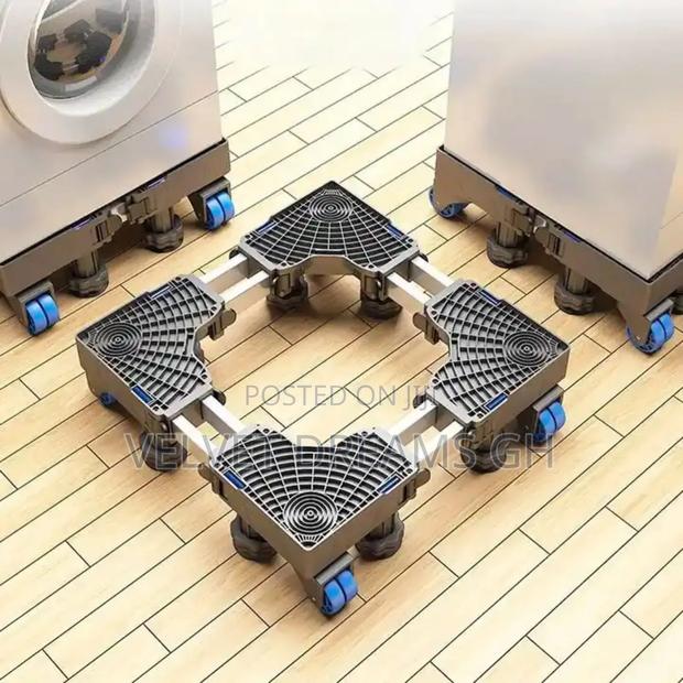 Adjustable Fridge Washing Machine Stand – Strong Durable photo 2
