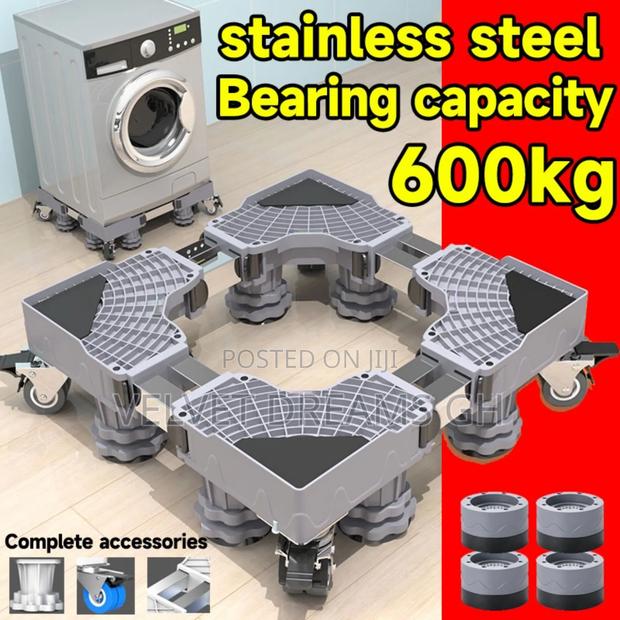 Adjustable Fridge Washing Machine Stand – Strong Durable photo 5
