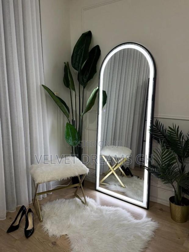 Led Full Body Dressing Mirror With Stand Bright Stylish