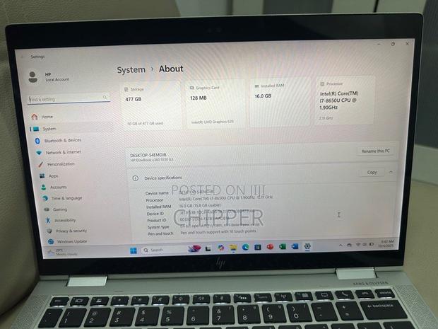 Laptop HP EliteBook X360 1030 G3 16GB Intel Core I7 SSD 256GB photo 5