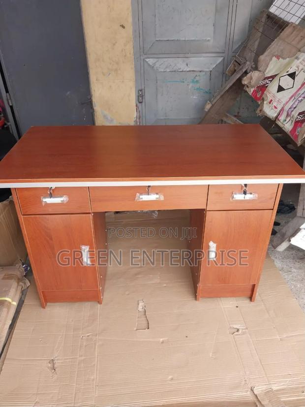 Durable Wooden Study / Office Table With Storage Cabinets photo 2