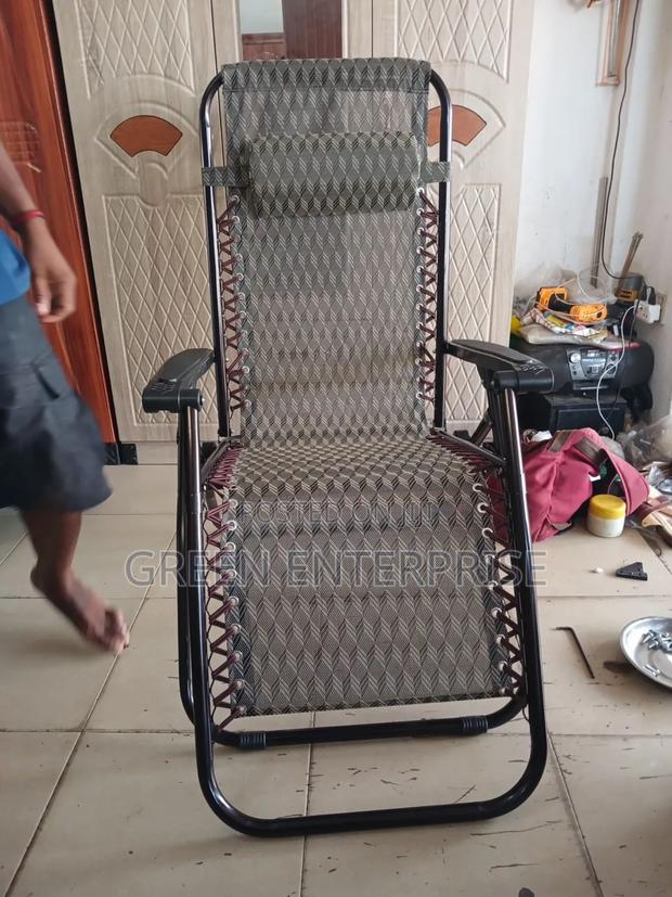 Breathable Fabric Sling Chair With Sled Metal Base
