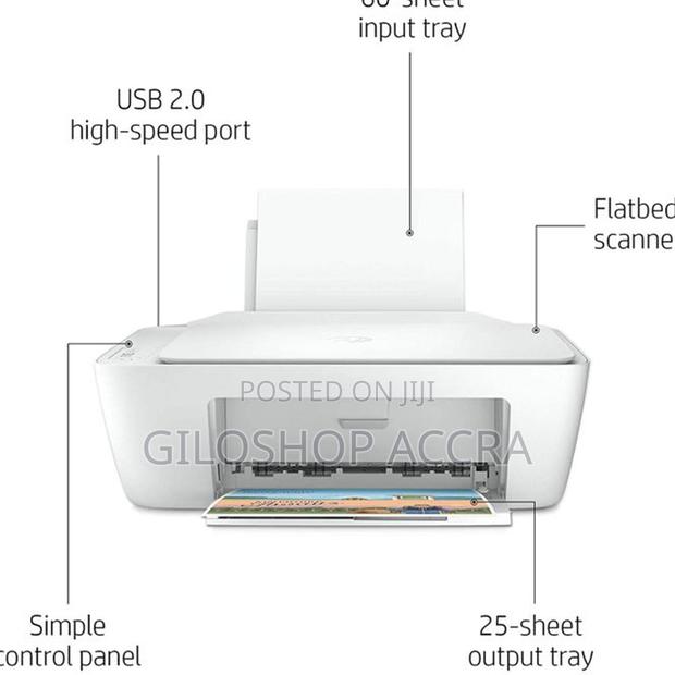 Hp Deskjet 2320 All-in-One Printer - Usb Printer - White photo 3