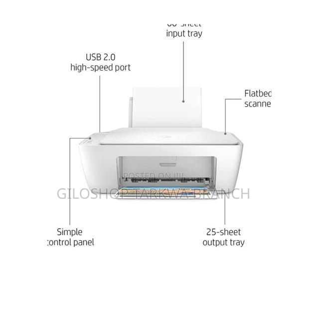 Hp Deskjet 2320 All-in-One Printer - Usb Printer - White photo 2