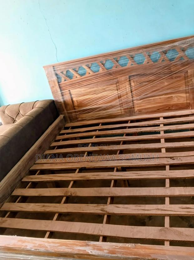 Bed Frame Made With Quality Wood. photo 2