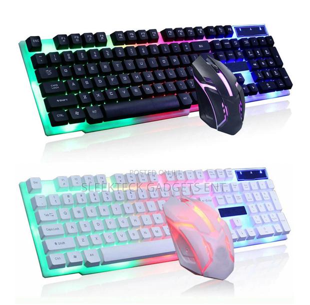 T6 Computer Desktop Gaming Keyboard Mouse Mechanical Led Light Backlit