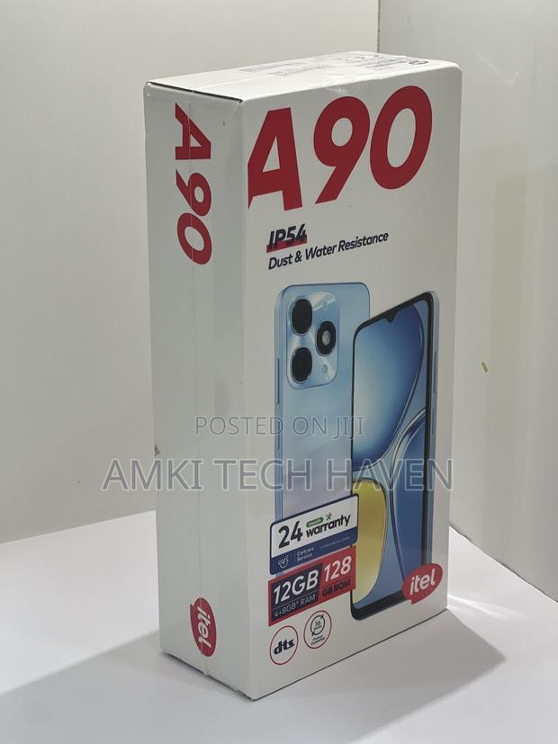 New Itel A90 128 GB Black