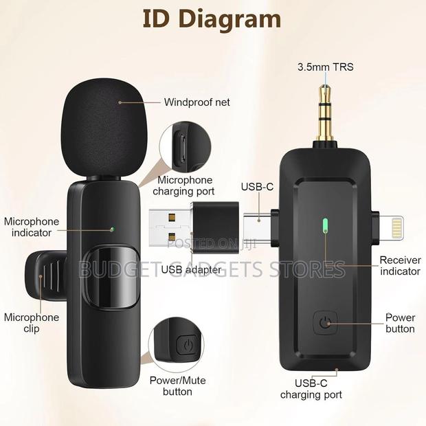 Wireless Lavalier Microphone for Android/iPhone/Camera/Computer photo 4