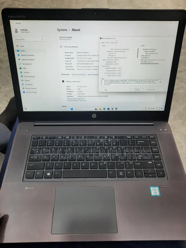 Laptop HP ZBook Studio G3 32GB Intel Xeon SSD 512GB photo 9