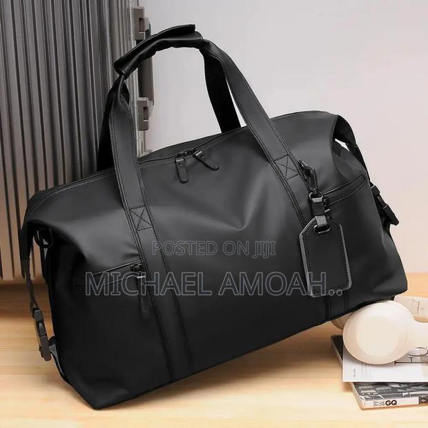 Potable Leather Duffle Travelling Bag Carry on Bag photo 4