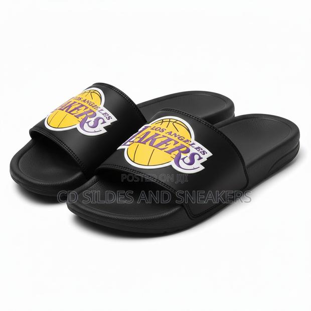 Lakers Slides – 30 Pairs in a Box | Hot Deal