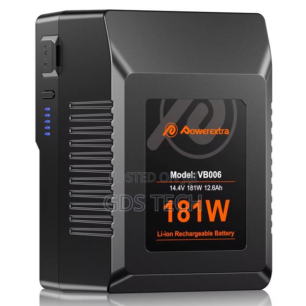 Powerextra Vb006 14.4v 181wh 12.6ah v-Mount Battery