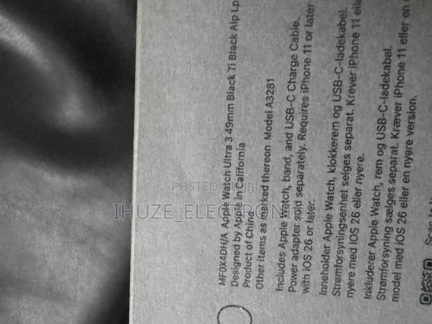 Apple Watch Ultra 3 49mm Black Titanium (Latest Edition) photo 4