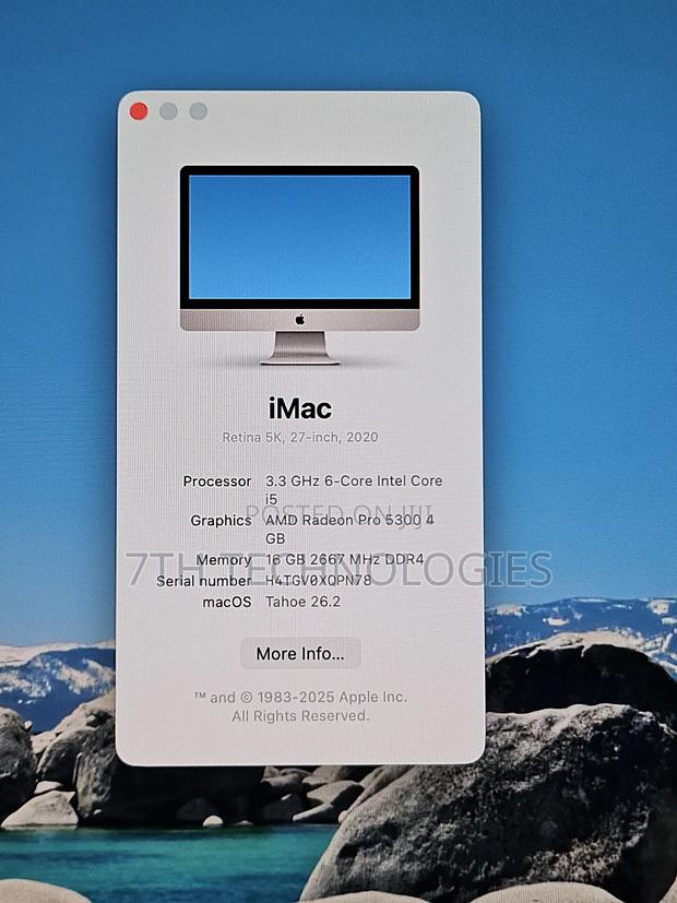 Desktop Computer Apple iMac 16GB Intel Core i5 SSD 512GB photo 2