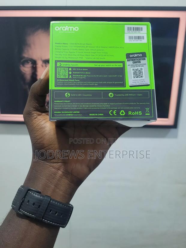 Oraimo Watch 6 Nano 1.52" TFT Full Touch Smart Watch photo 2