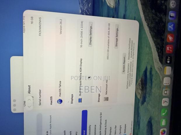 Laptop Apple MacBook Pro 2021 M1 16GB Apple M1 Pro SSD 512GB photo 3
