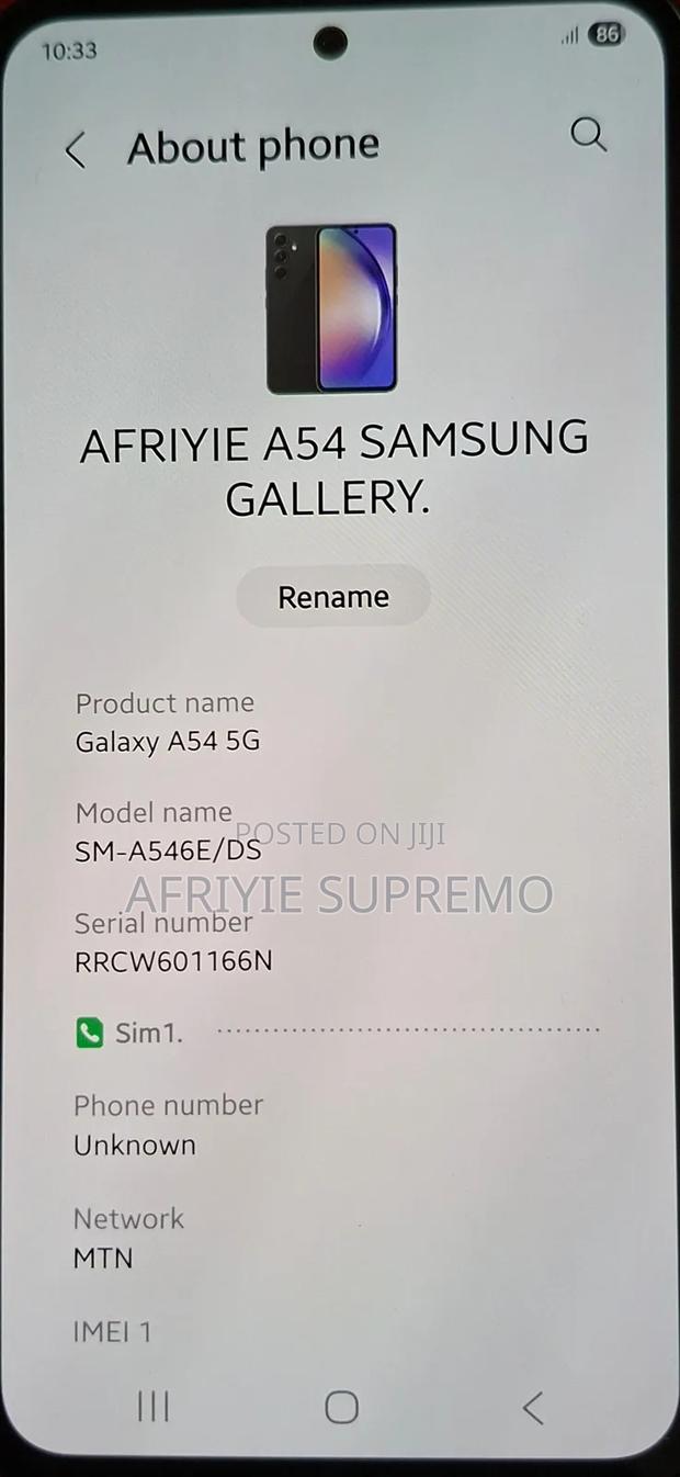 Samsung Galaxy A54 256 GB Gray photo 3