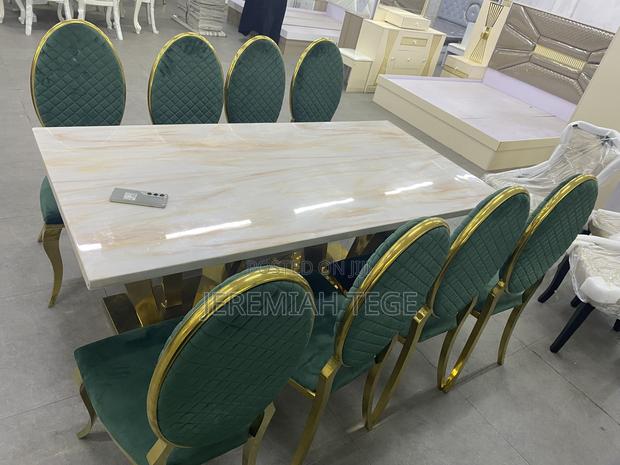 Modern Marble Dining Set photo 2