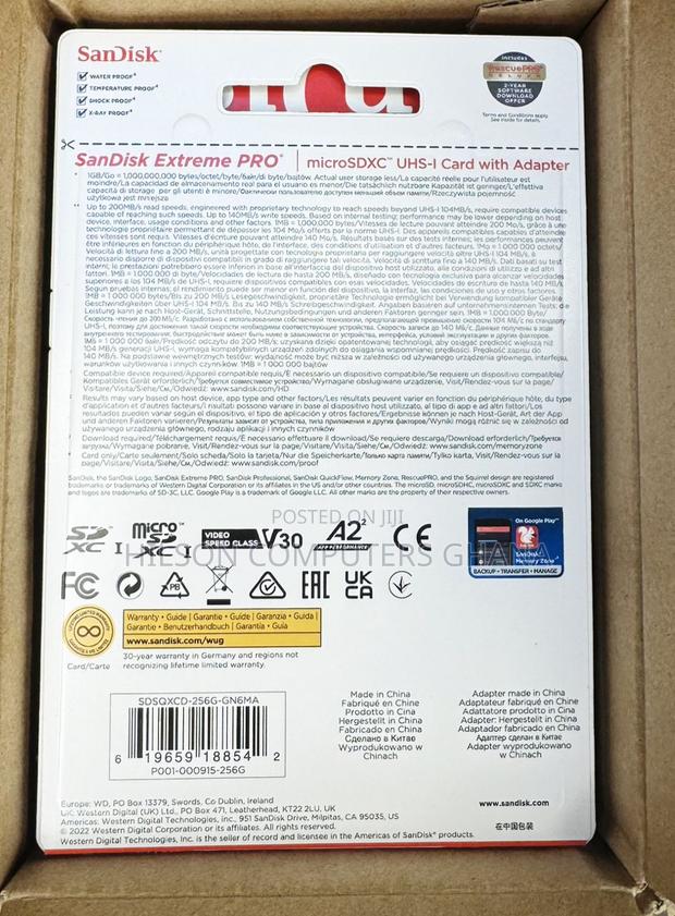 Sandisk Extreme Pro Microsdx Uhs-I Card With Adapter - 64gb · Photo 4
