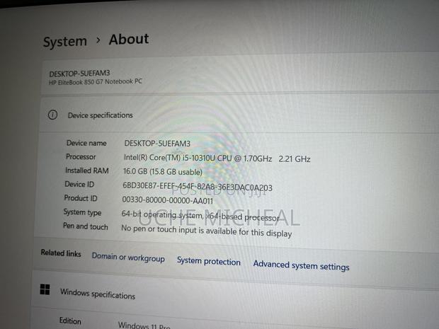 Laptop HP EliteBook 850 G8 16GB Intel Core I5 SSD 512GB photo 3