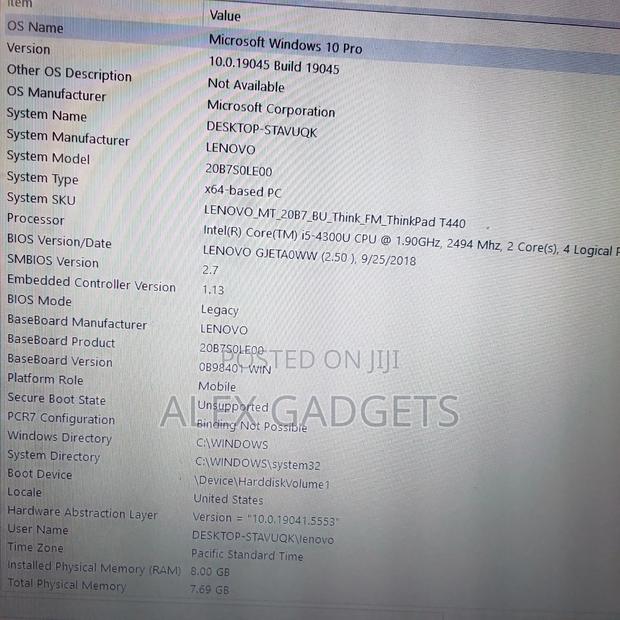 Laptop Lenovo ThinkPad T440 8GB Intel Core I5 SSD 128GB photo 3