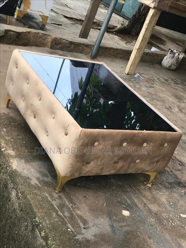 Center Table Which Has Mirror in the Middle.