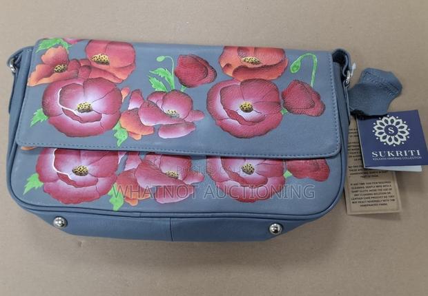 Sukriti Hand-Painted Leather Floral Crossbody Bag